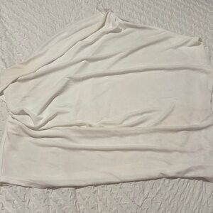 Elegant White one Shoulder Top